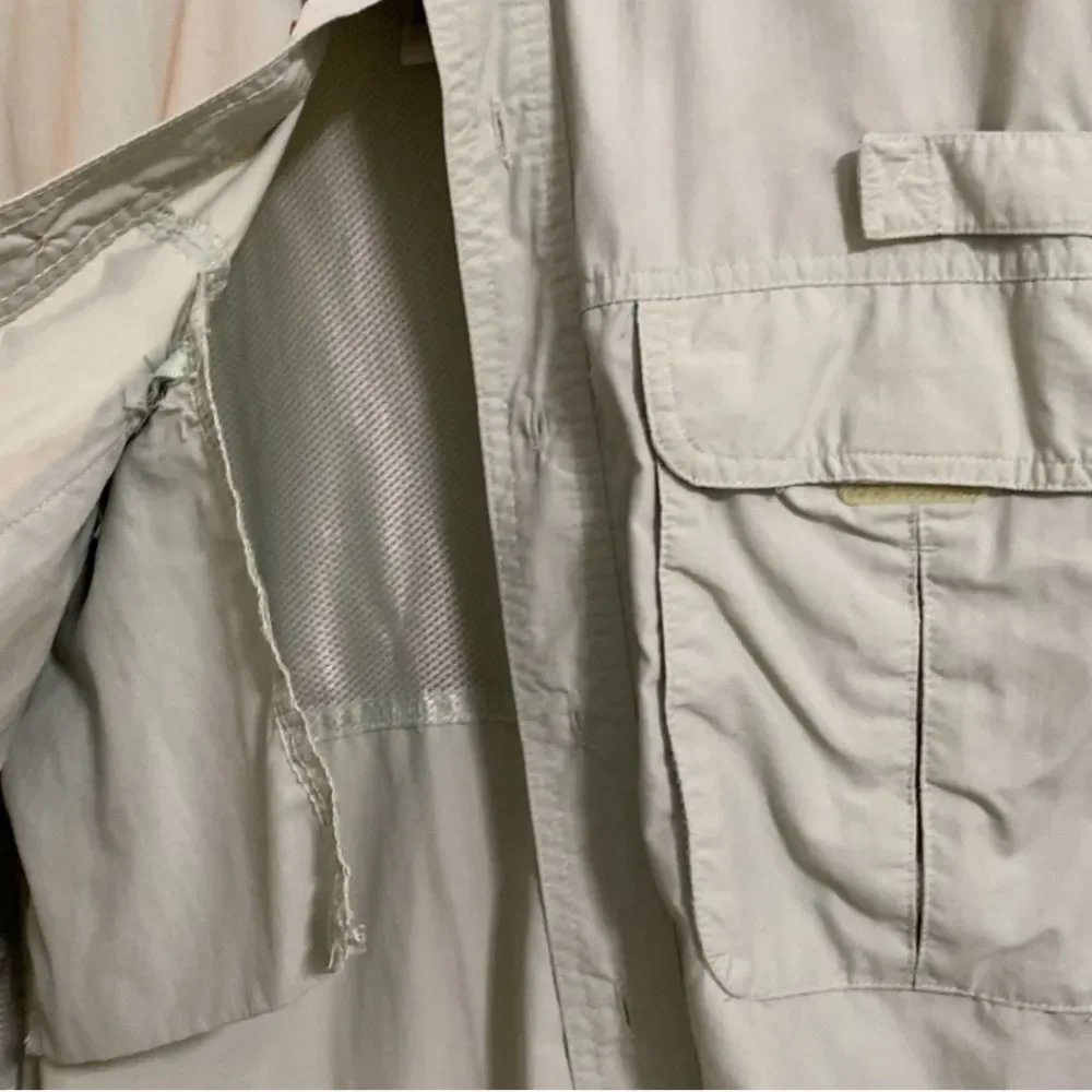 Bass Pro Worldwide Sportsman Long Sleeve Vented Button Down Shirt Men Size XL - Picture 6 of 9